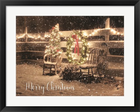 Framed Merry Christmas Print