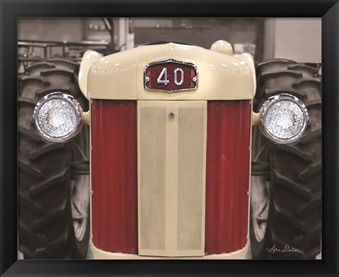 Framed Tractor Close Up MF40 Print