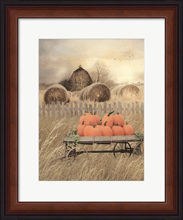 Framed Pumpkin Harvest Print