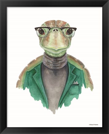 Framed Turtle in a Turtleneck Print