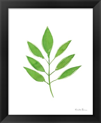 Framed Fresh and Green VI Print