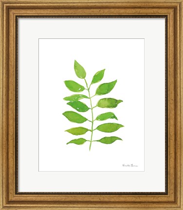 Framed Fresh and Green IV Print