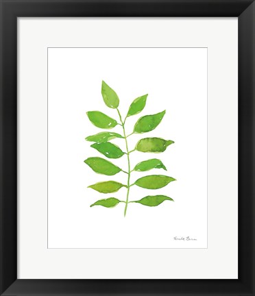 Framed Fresh and Green IV Print