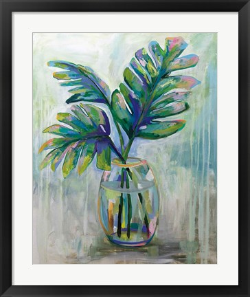 Framed Palm Leaves II Print