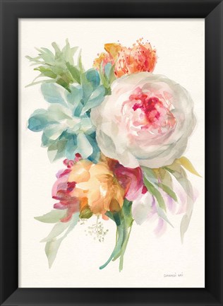 Framed Garden Bouquet I v2 Print