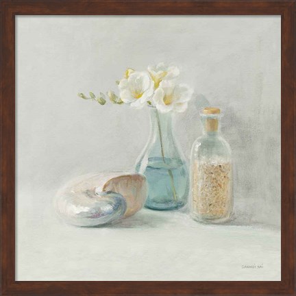 Framed Light Freesia Spa Print