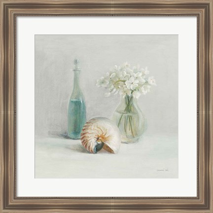 Framed Light White Flower Spa Print