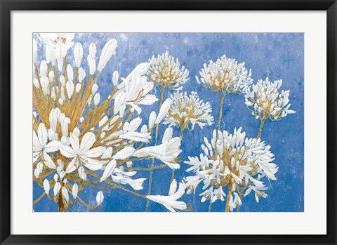 Framed Golden Spring Blue Print