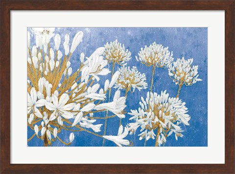 Framed Golden Spring Blue Print