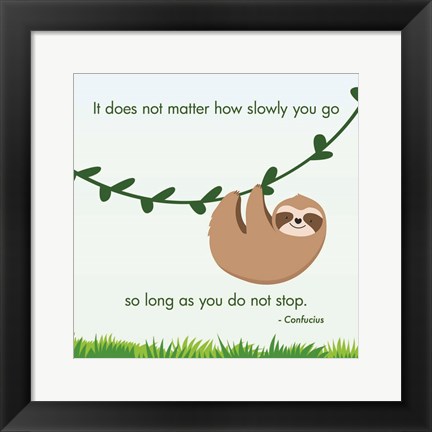 Framed Keep Going Print