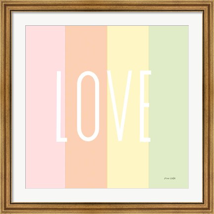 Framed Love Rainbow Print