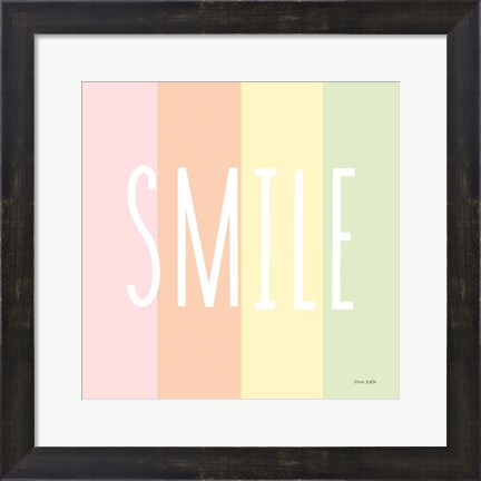 Framed Smile Rainbow Print