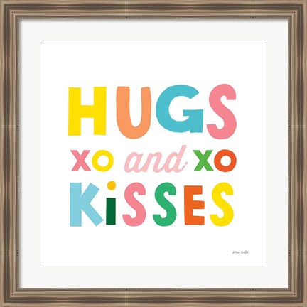 Framed Hugs and Kisses Print