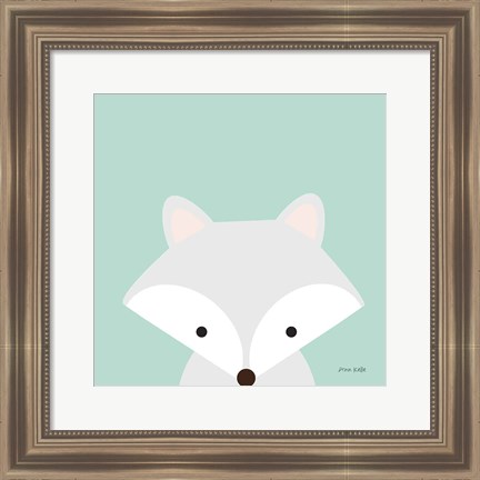 Framed Cuddly Fox Print