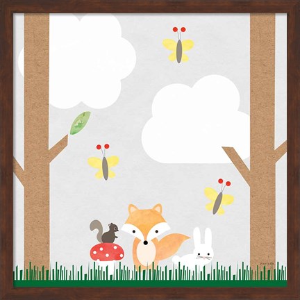 Framed Woodland Animals II Print