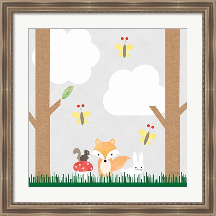 Framed Woodland Animals II Print