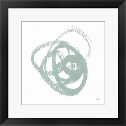 Framed Scribbly Spring III Print