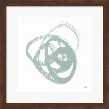 Framed Scribbly Spring III Print