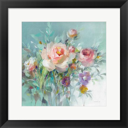 Framed Summer Garden Roses Print