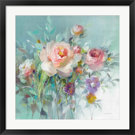 Framed Summer Garden Roses Print