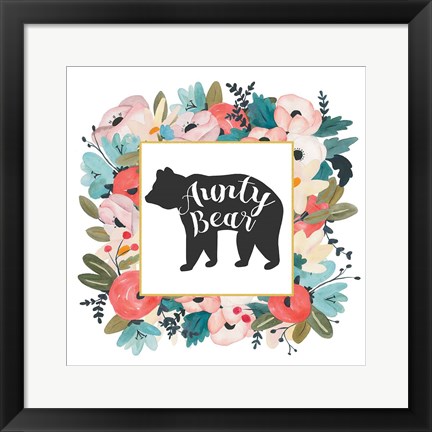 Framed Harriet Floral Aunt Inspiration III Print