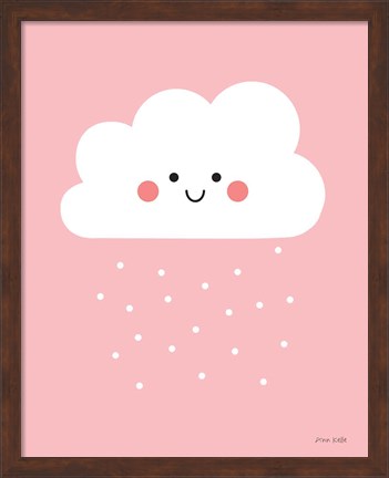 Framed Happy Cloud I Print