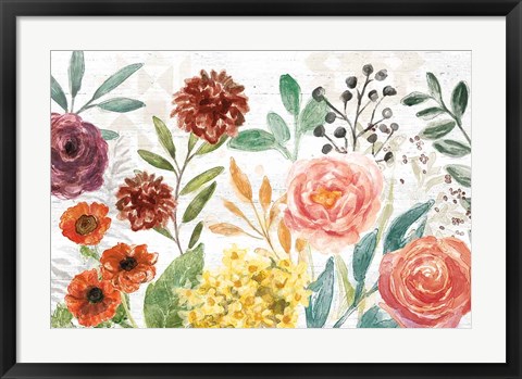 Framed Flower Fest I Print