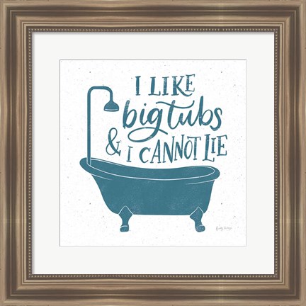 Framed Turkish Tile Bathroom Puns II Print