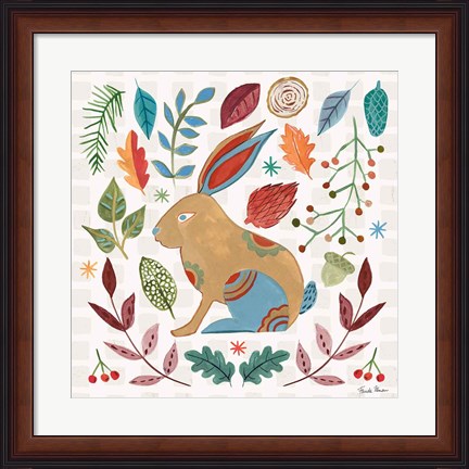 Framed Whimsical Woodland V Print