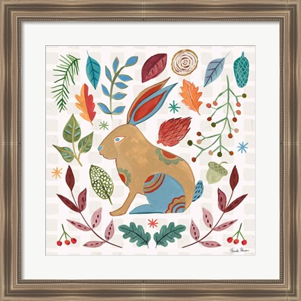 Framed Whimsical Woodland V Print