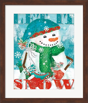 Framed Snowy Fun II Print