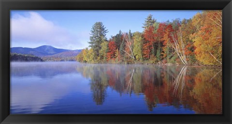 Framed New York, Franklin Falls Pond Print