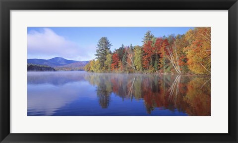 Framed New York, Franklin Falls Pond Print