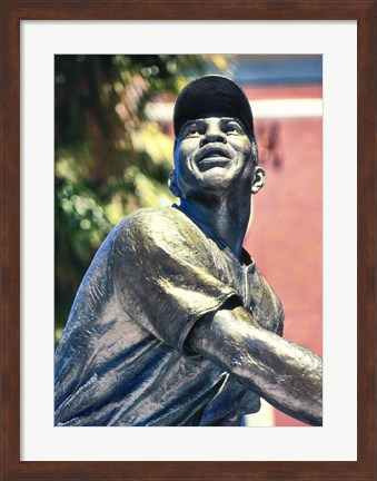 Framed Willie Mays Statue In AT&amp;T Park, San Francisco, California Print