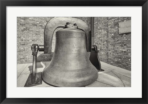 Framed Bell Tower At Harvard University, Cambridge, Massachusetts Print