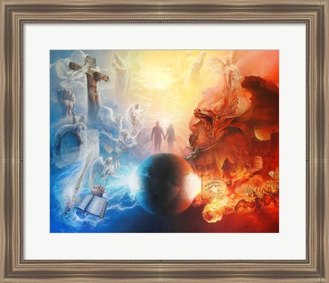 Framed Battle For The Soul Print