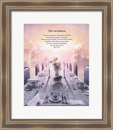 Framed Invitation Print