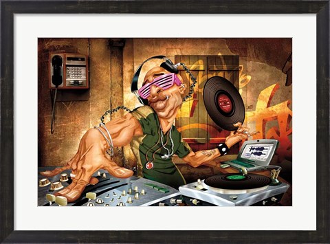 Framed DJ Frank Print