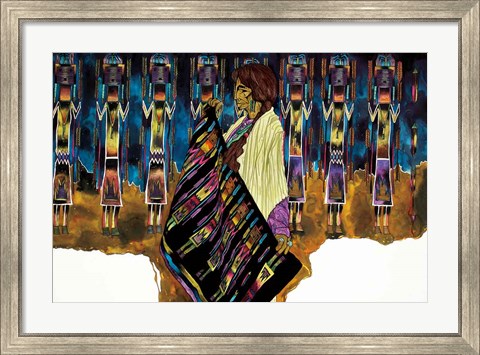 Framed Tesoros en Colores Print