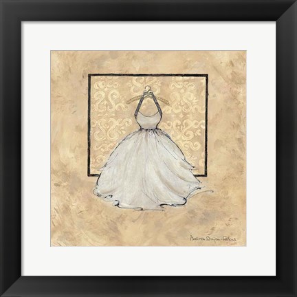 Framed Take Me Dancing IV (white) Print