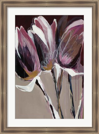 Framed Aubergine Splendor I Print