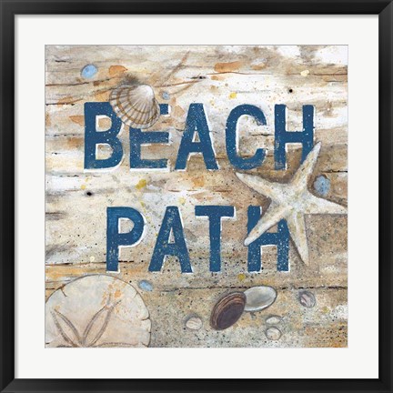 Framed Beach Path Print