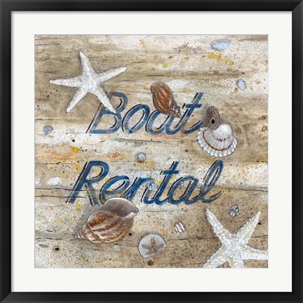 Framed Boat Rental Print