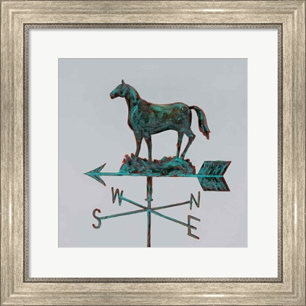 Framed Rural Relic Horse Print