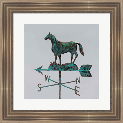 Framed Rural Relic Horse Print