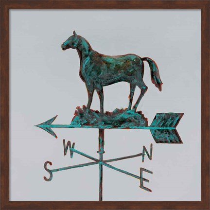 Framed Rural Relic Horse Print