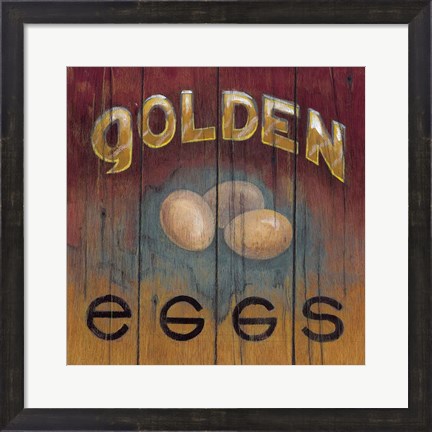 Framed Golden Eggs Print