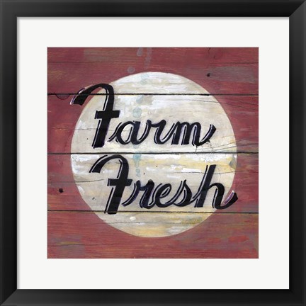 Framed Farm Fresh II Print