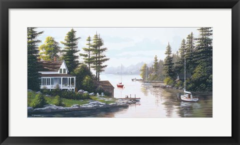 Framed Cottage Country Print