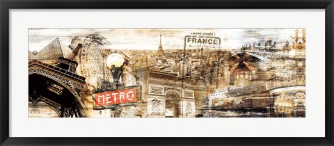 Framed Visiting France Print